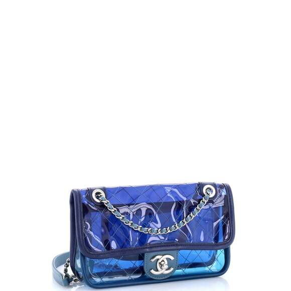 Chanel Coco Splash Flap Bag Quilted Pvc #240063C39B - Picture 2 of 7